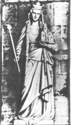 Скульптурное изображение Анны Ярославны (1024-1075)
