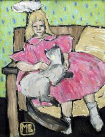 Мария Веденина. Наташа в розовом. 2004 х.м. 65х50